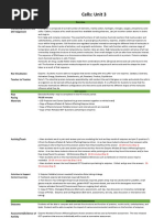 Cells: Unit 3: Subject Standards/Content and OST Alignment