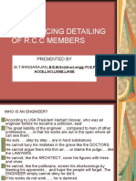 Reinforcing Detailing of Rcc Members
