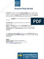 The Surprise Party (Script) : (At Home)