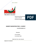 Microstructure and Financial Market Project (Raedfarah