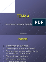 Tema 4 La Evidencia Riesgo e Import an CIA Relativa