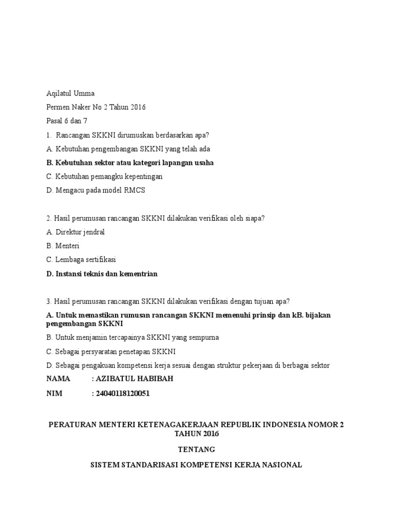 Kumpulan Soal Standarisasi