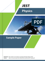 Physics: Sample Paper