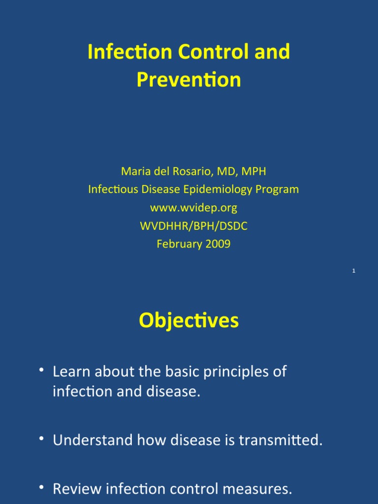 9 Infection Control and Prevention PDF Transmission (Medicine