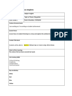 Appendix 1: Lesson Plan (Template) : I Am Working On: I'm Working On Student Achievement