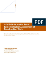 UT Epidemiological Assessment of Construction