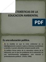 Características y objetivos de la educación ambiental