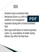 Causes of RDS