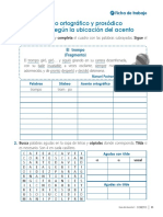 2018 Com3p U2 Ficha Ortografia Acento Ortografico y Prosodico