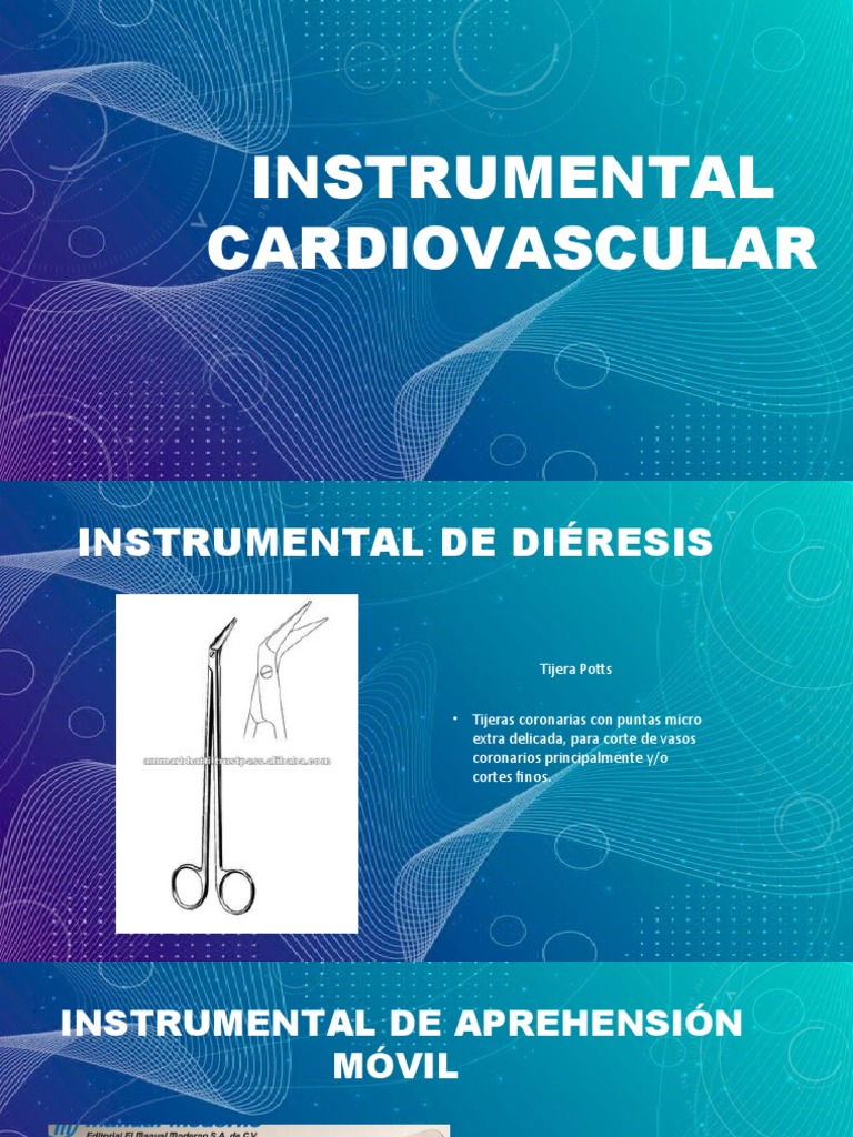 Instrumental Cardio PDF Enfermedades cardiovasculares Tórax