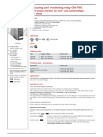 Measuring and Monitoring Relay CM-PSS: Three-Phase Monitor For Over-And Undervoltage Data Sheet