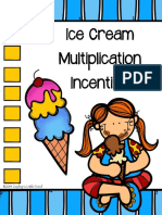 Multiplication Ice Cream Incentive