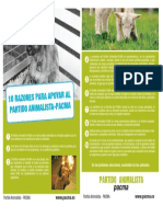 10 Razones para Apoyar Al Partido Animalista Pacma Castellano