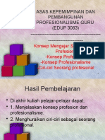 Topik 1 (M1) - EDU3083 - Konsep Profesion, Profesionalisme