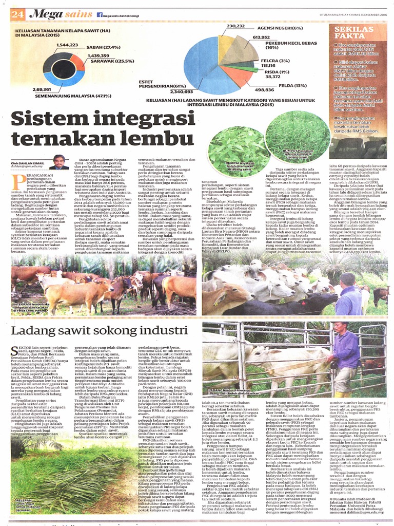 Sistem Integrasi Ternakan Lembu | PDF