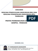 Dokumen RKL Dan RPL Tambahan Proyek Pembangunan JT Gempol Pandaan PDF
