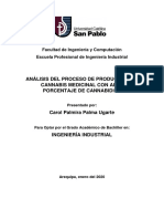 Análisis Del Proceso de Producción de Cannabis Medicinal Con Alto Porcentaje de Cannabidiol PDF