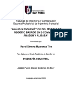Análisis Esquemático Del Modelo de Negocio Basado en E-Commerce - Amazon y Alibaba PDF