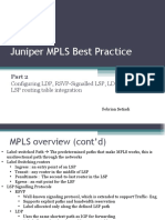 Juniper MPLS Best Practice: Configuring LDP, RSVP-Signalled LSP, LDP Tunneling, and LSP Routing Table Integration