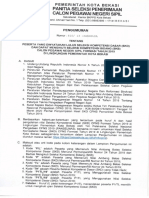 Pengumuman SKD Kota Bekasi 2019 PDF