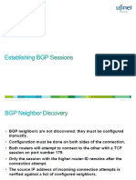 Establishing BGP Sessions
