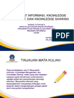 Masyarakat Informasi, Knowledge Management, dan Knowledge Sharing