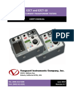 EZCT and EZCT-10: Digital Current-Transformer Testers User'S Manual