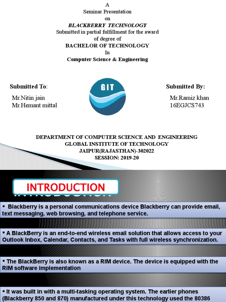 Bachelor of Technology Computer Science & Engineering | PDF ...