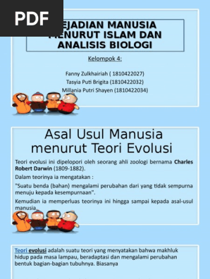 Kertas Kerja Kejadian Manusia Menurut Pandangan Islam Dan Barat