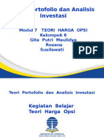 Modul 7 TEORI HARGA OPSI