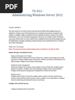 70-411: Administering Windows Server 2012: Target Audience