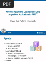 National Instruments Labview and Data Acquisition: Applications For First