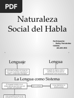 Naturaleza Social Del Habla