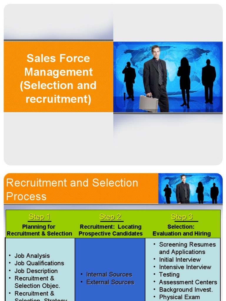 Sales Force Recruitment & Selection Guide | PDF | Recruitment | Psychology