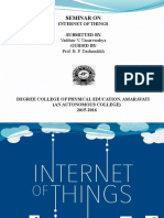 Seminar On: Internet of Things - Submitted by - Guided by