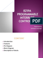 PIC 8259 Interrupt Controller Block Diagram and Description