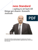 Investors Opting To Sit Back Till Things Get Clearer - Kenneth Andrade