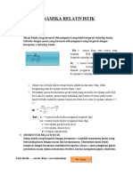 DINAMIKA RELATIVISTIK (Dwi Irma)