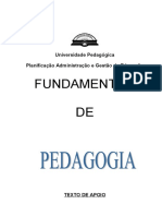 Fundamentos da Pedagogia e Ciências da Educação