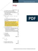 Answers To Eocqs: Cambridge International As Level Chemistry