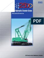 Fully Hydraulic Crawler Crane: Lifting Capacity 250 Metric Tons