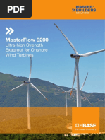 Masterflow 9200: Ultra-High Strength Exagrout For Onshore Wind Turbines