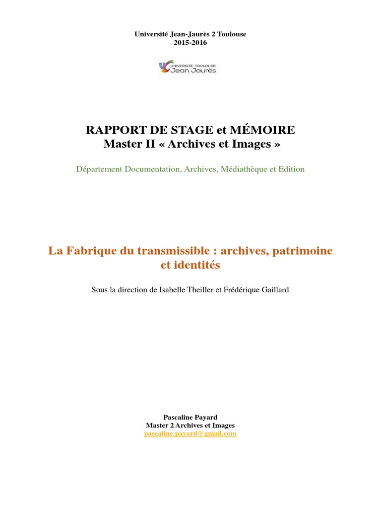 Fee Des Ecoles Pages De Garde Cahier De Collectes Payard Pascaline M22016 | PDF | Archives | Héritage culturel