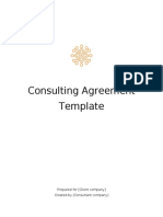 Consulting Agreement Template: Prepared For (Client Company) Created by (Consultant Company)