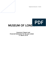 Museum of London Governors Report and Financial Statements 2018 PDF