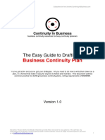 Easy Guide To Drafting A Business Continuity Plan v3.0