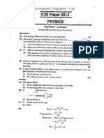 ICSE SOLVED PHY 2013 paper for students