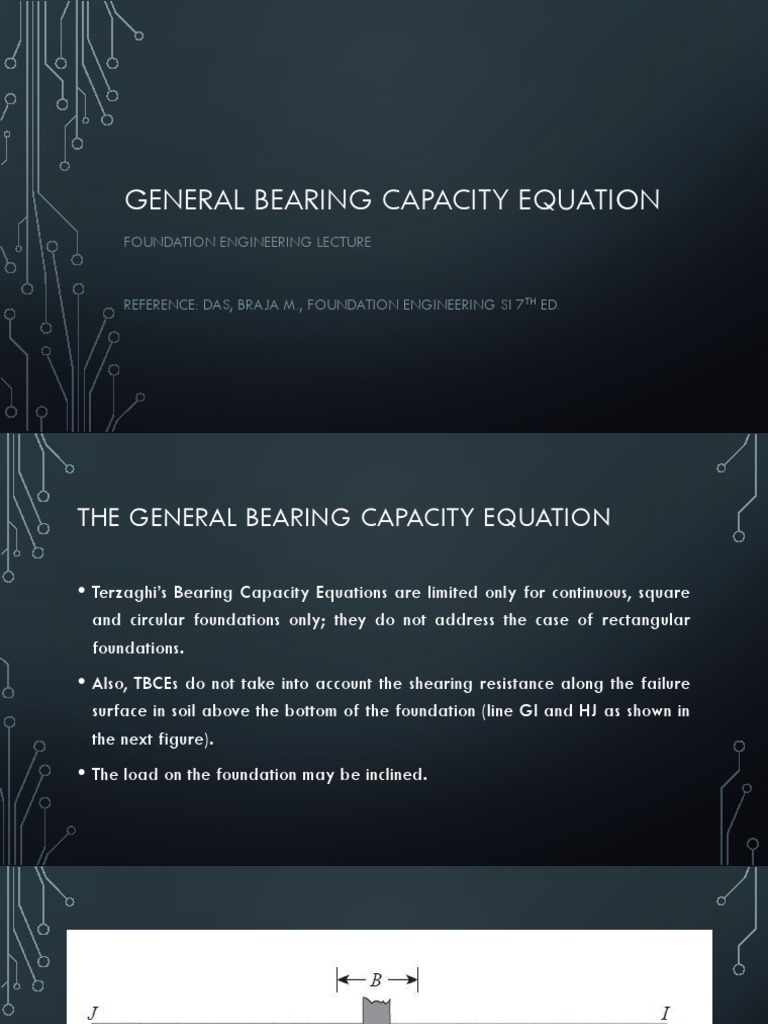 Neral Bearing Capacity Equation PDF PDF Solid Mechanics Continuum