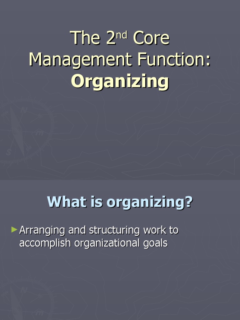 The 2 Core Management Function PDF Organizational Structure Economies