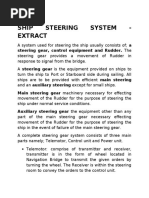 SHIP STEERING SYSTEM